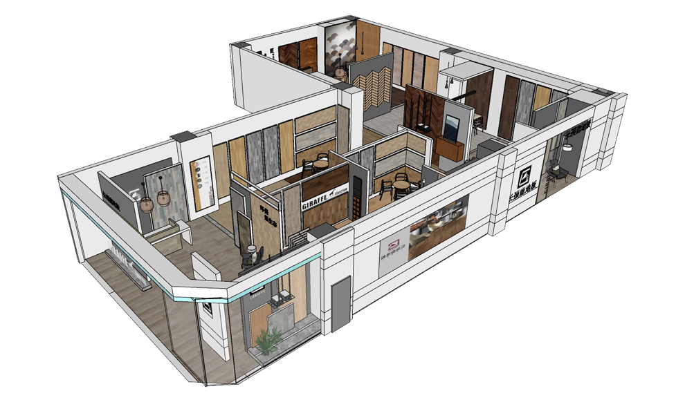 240㎡門(mén)店實(shí)景展示